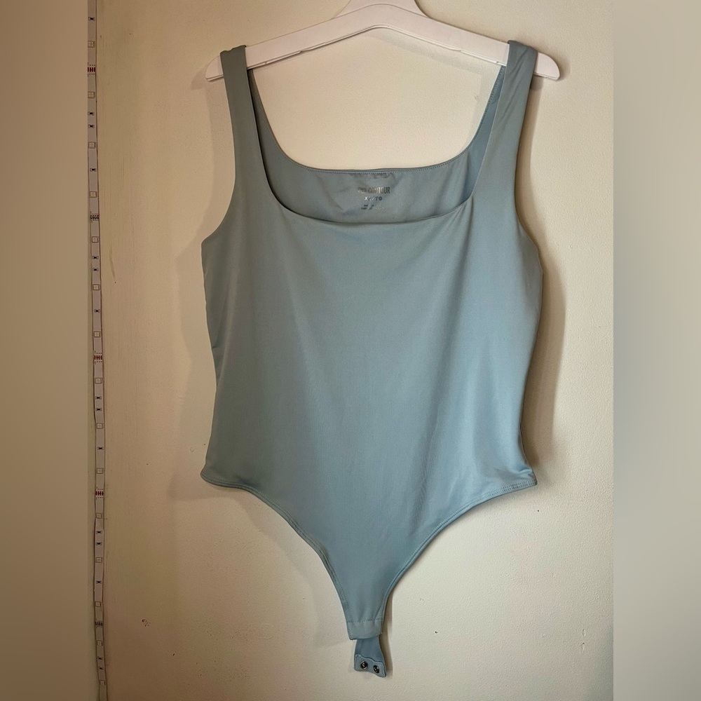 Light Blue Sleeveless Bodysuit